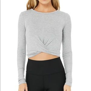 Alo Yoga Cover Long Sleeve Top Size M